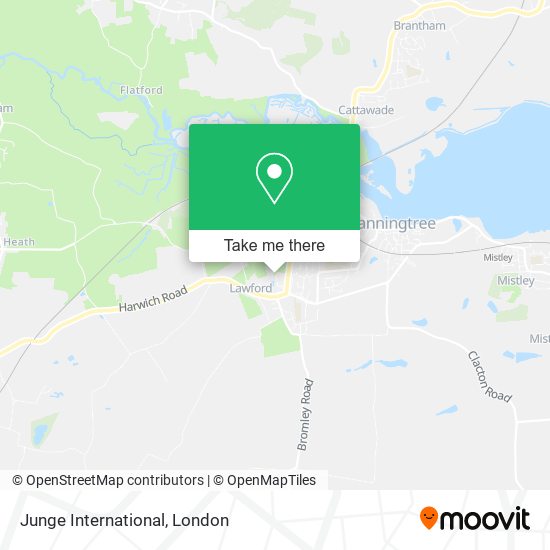 Junge International map