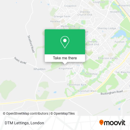DTM Lettings map