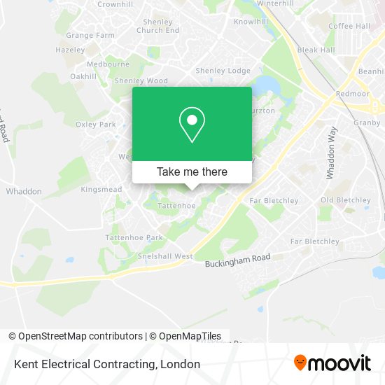 Kent Electrical Contracting map
