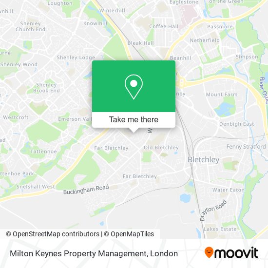 Milton Keynes Property Management map