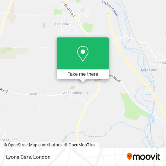 Lyons Cars map