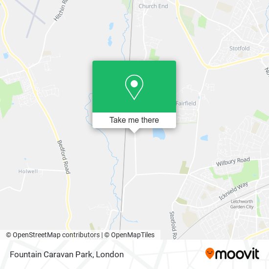 Fountain Caravan Park map