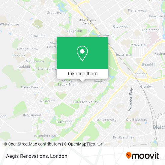 Aegis Renovations map