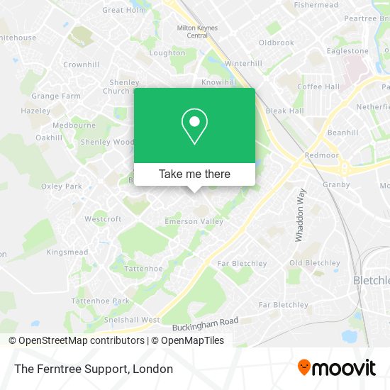 The Ferntree Support map