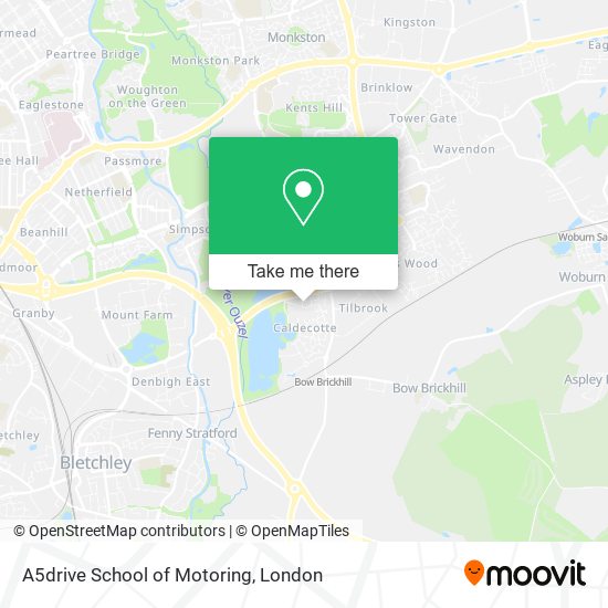 A5drive School of Motoring map
