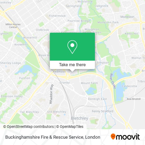 Buckinghamshire Fire & Rescue Service map