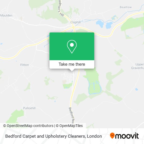 Bedford Carpet and Upholstery Cleaners map