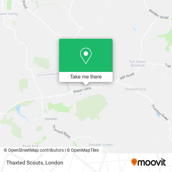 Thaxted Scouts map