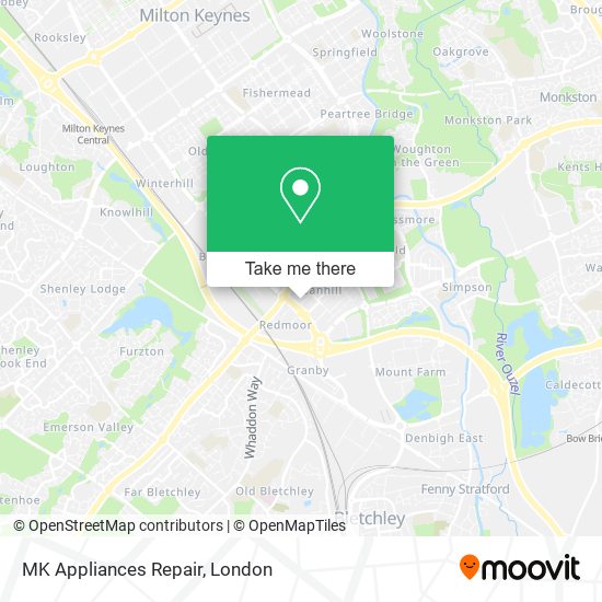 MK Appliances Repair map