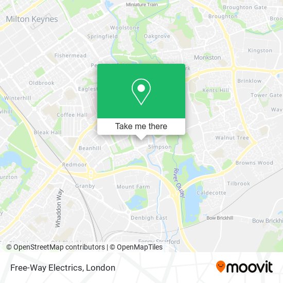 Free-Way Electrics map
