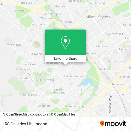 RS Galleries Uk map