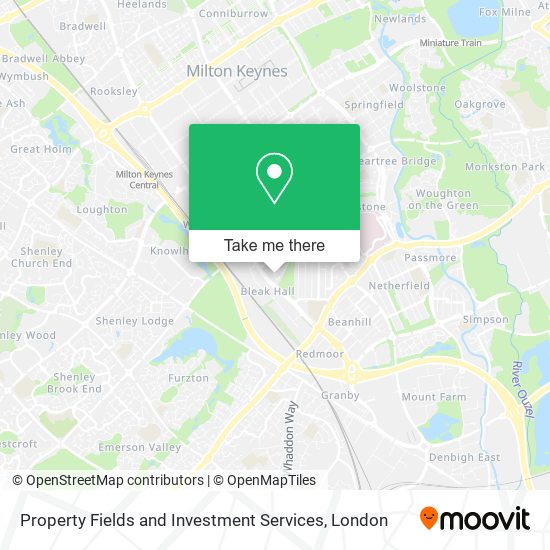 Property Fields and Investment Services map