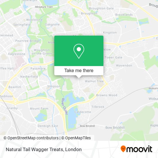 Natural Tail Wagger Treats map