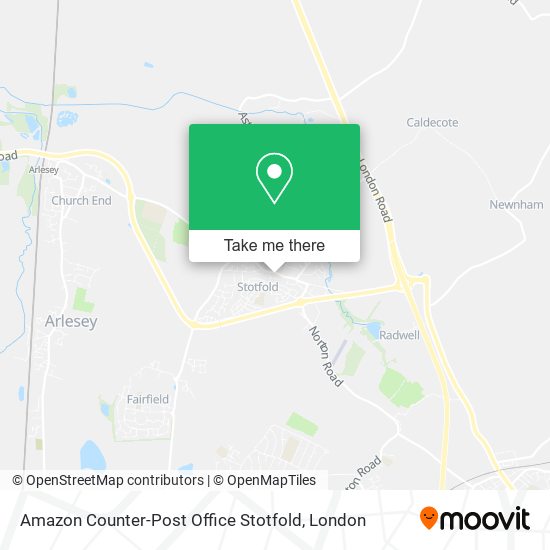 Amazon Counter-Post Office Stotfold map