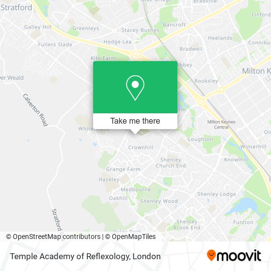 Temple Academy of Reflexology map