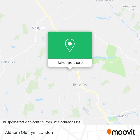 Aldham Old Tym map