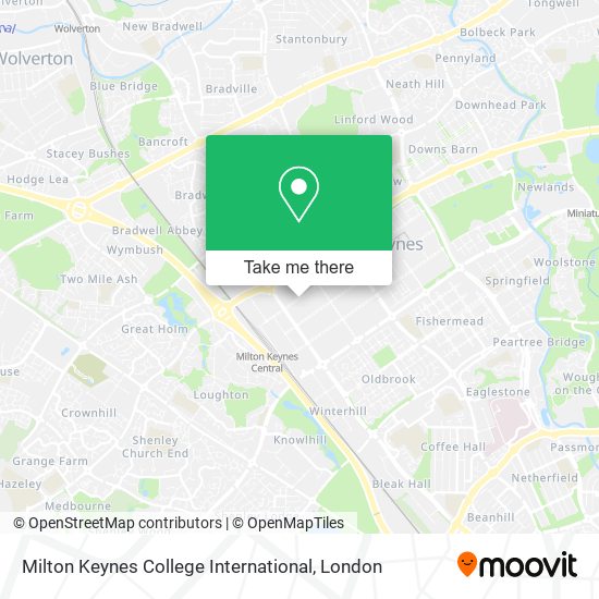 Milton Keynes College International map