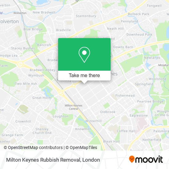 Milton Keynes Rubbish Removal map