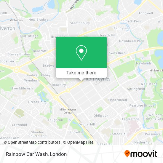 Rainbow Car Wash map