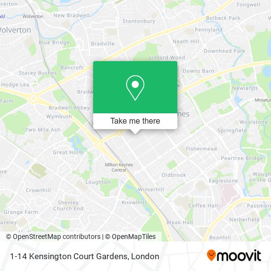 1-14 Kensington Court Gardens map