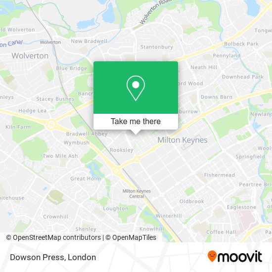 Dowson Press map