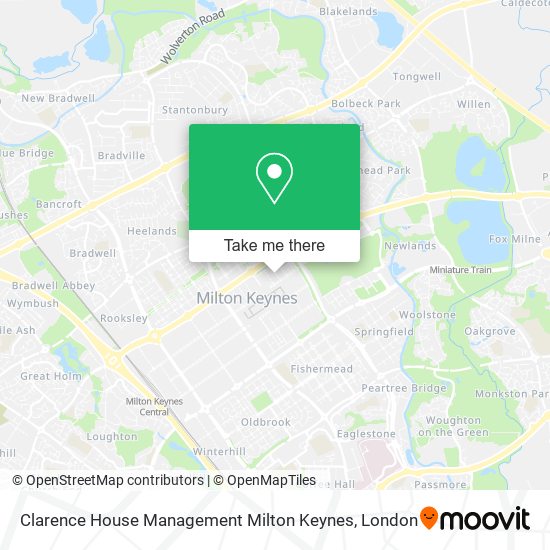 Clarence House Management Milton Keynes map