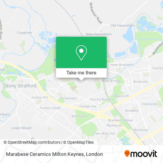 Marabese Ceramics Milton Keynes map