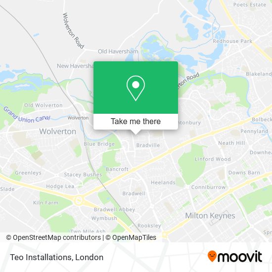 Teo Installations map