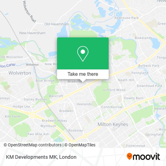KM Developments MK map