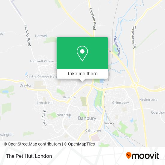 The Pet Hut map