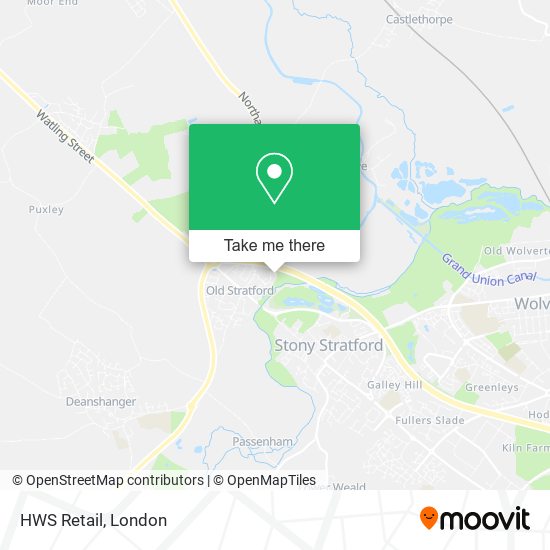 HWS Retail map