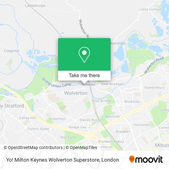 Yo! Milton Keynes Wolverton Superstore map