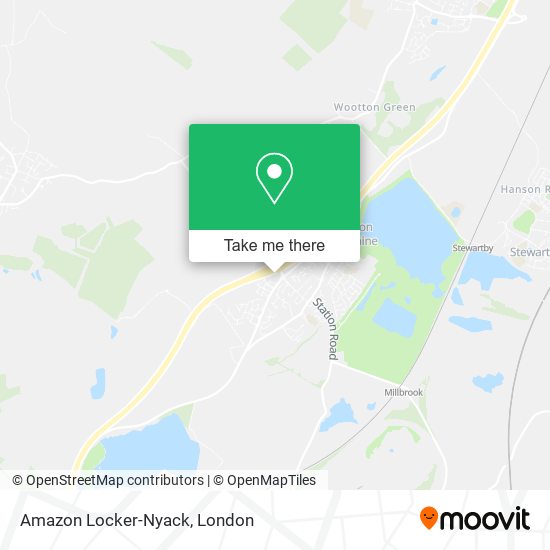 Amazon Locker-Nyack map