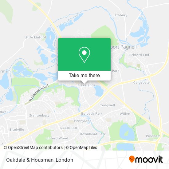 Oakdale & Housman map