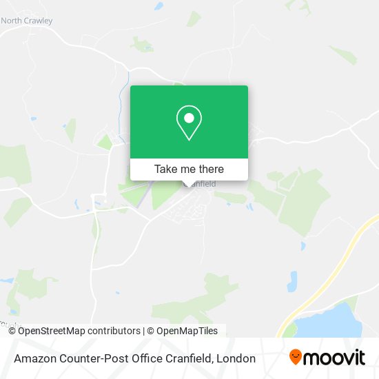 Amazon Counter-Post Office Cranfield map