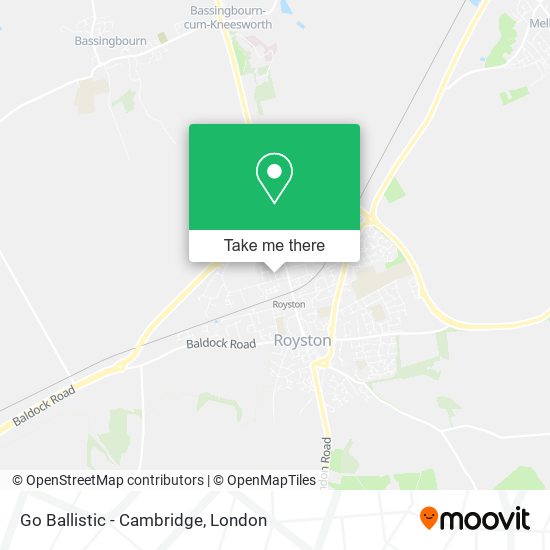Go Ballistic - Cambridge map