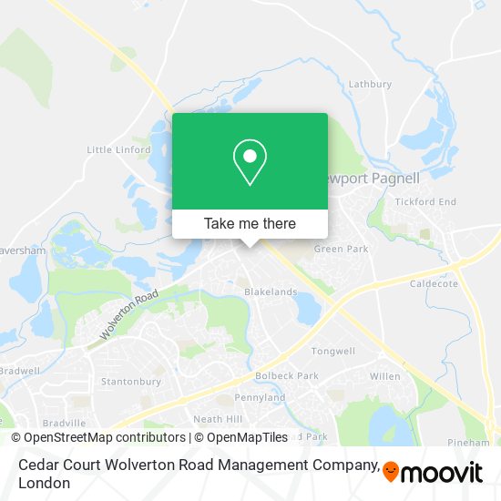 Cedar Court Wolverton Road Management Company map