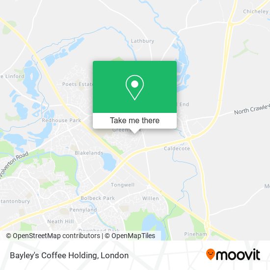 Bayley's Coffee Holding map