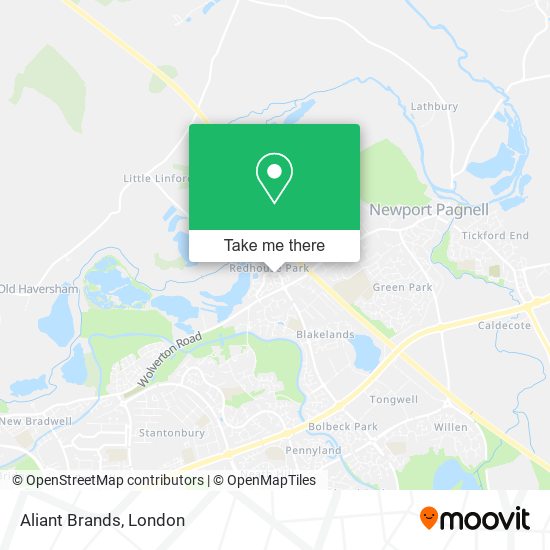 Aliant Brands map