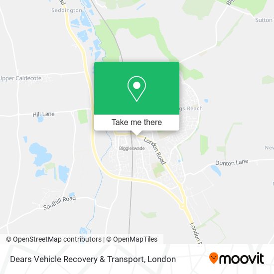 Dears Vehicle Recovery & Transport map