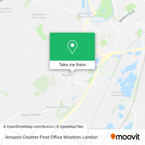 Amazon Counter-Post Office Wootton map