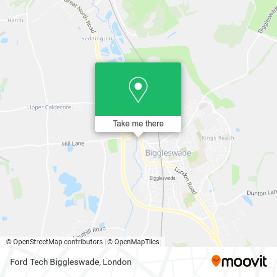 Ford Tech Biggleswade map