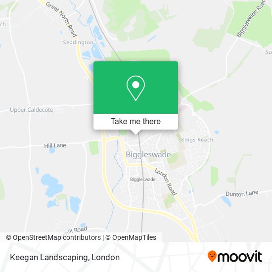 Keegan Landscaping map