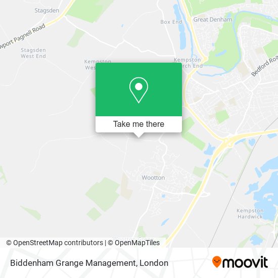 Biddenham Grange Management map