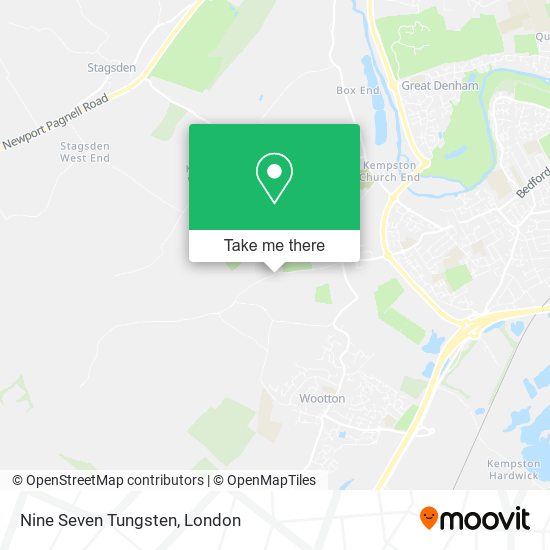 Nine Seven Tungsten map