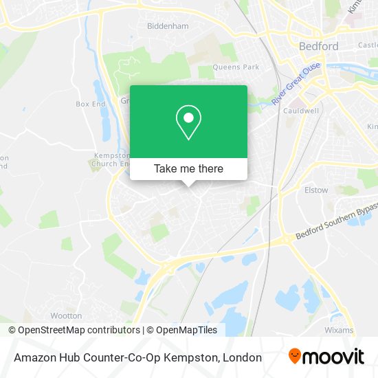 Amazon Hub Counter-Co-Op Kempston map