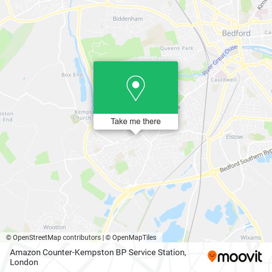 Amazon Counter-Kempston BP Service Station map