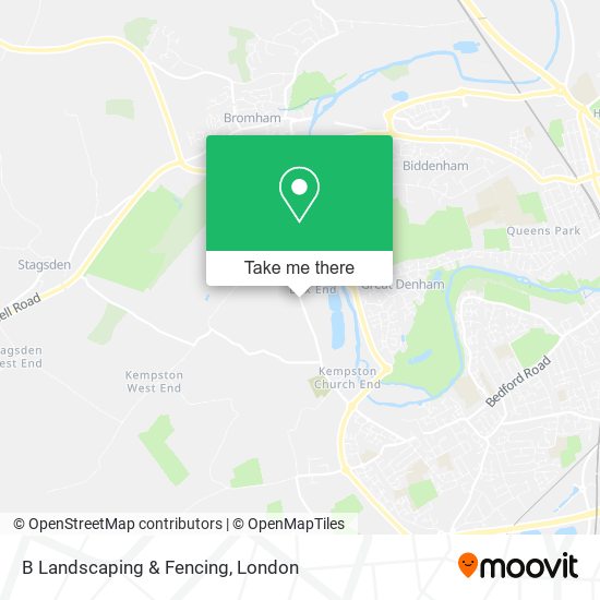 B Landscaping & Fencing map