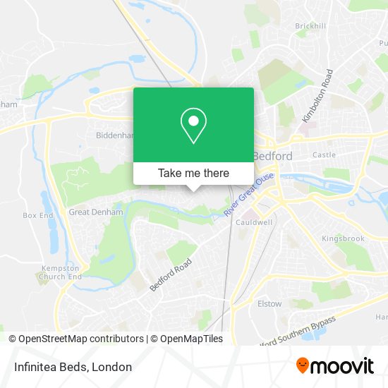Infinitea Beds map