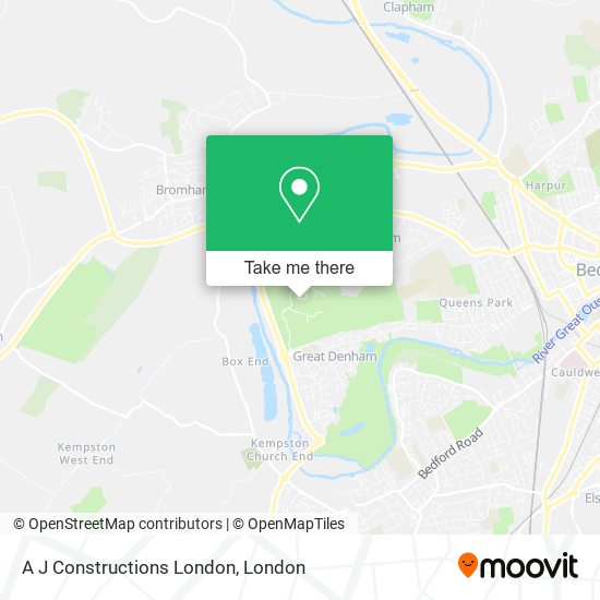 A J Constructions London map